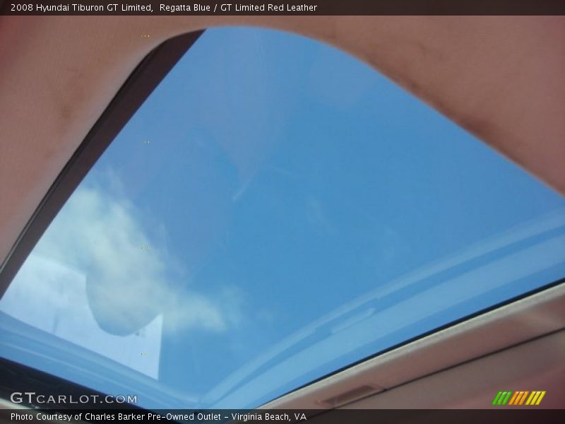 Regatta Blue / GT Limited Red Leather 2008 Hyundai Tiburon GT Limited