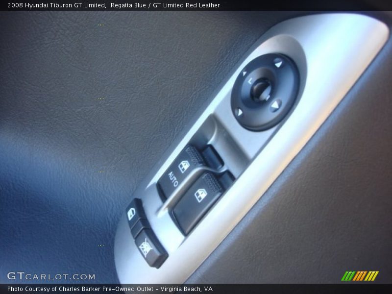 Regatta Blue / GT Limited Red Leather 2008 Hyundai Tiburon GT Limited