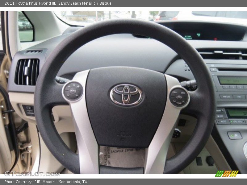 Sandy Beach Metallic / Bisque 2011 Toyota Prius Hybrid III