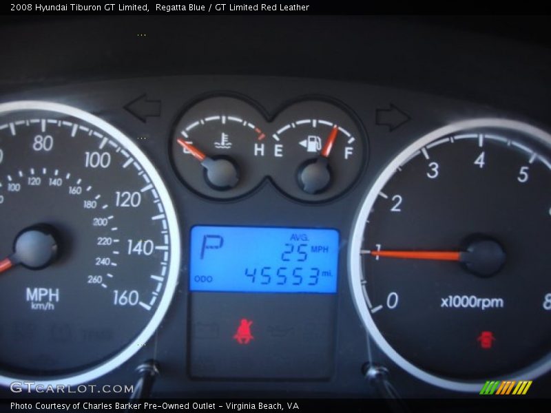  2008 Tiburon GT Limited GT Limited Gauges