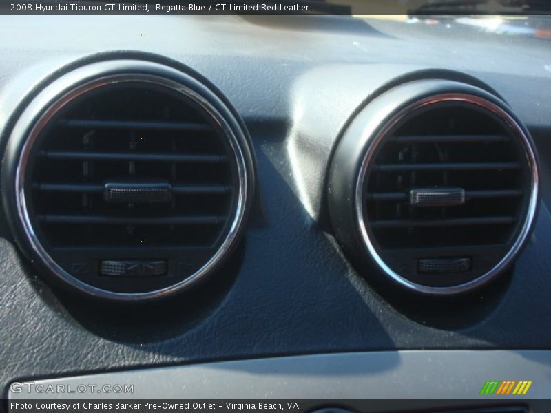 Regatta Blue / GT Limited Red Leather 2008 Hyundai Tiburon GT Limited