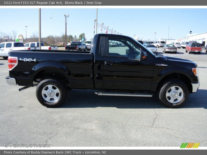 Ebony Black / Steel Gray 2011 Ford F150 XLT Regular Cab 4x4