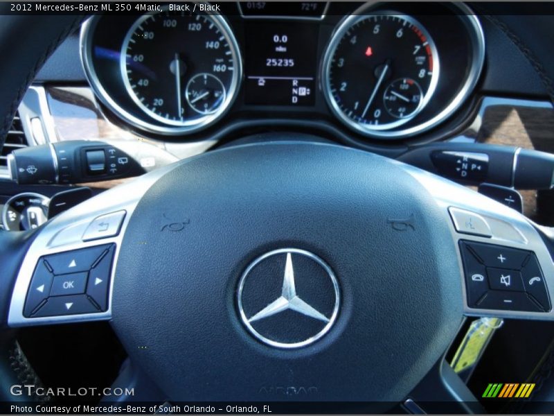 Black / Black 2012 Mercedes-Benz ML 350 4Matic