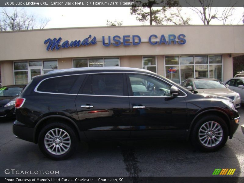 Carbon Black Metallic / Titanium/Dark Titanium 2008 Buick Enclave CXL