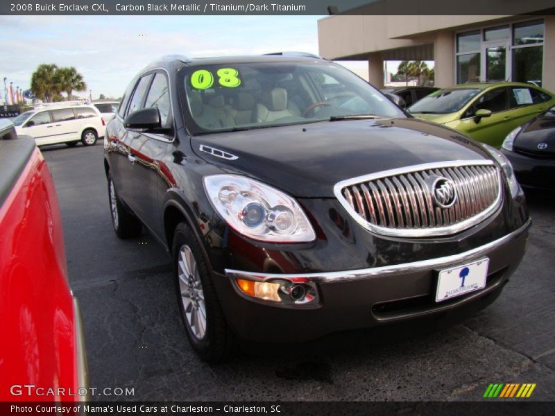 Carbon Black Metallic / Titanium/Dark Titanium 2008 Buick Enclave CXL