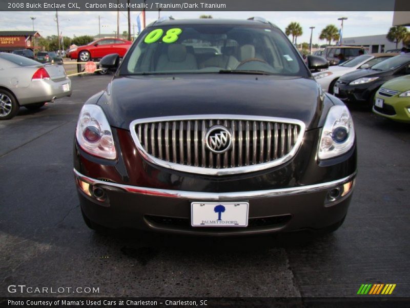 Carbon Black Metallic / Titanium/Dark Titanium 2008 Buick Enclave CXL