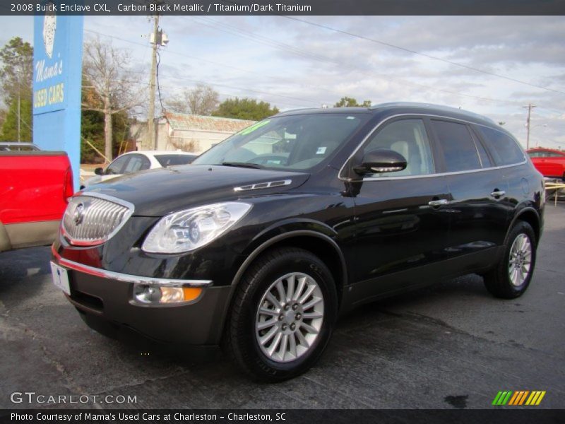 Carbon Black Metallic / Titanium/Dark Titanium 2008 Buick Enclave CXL