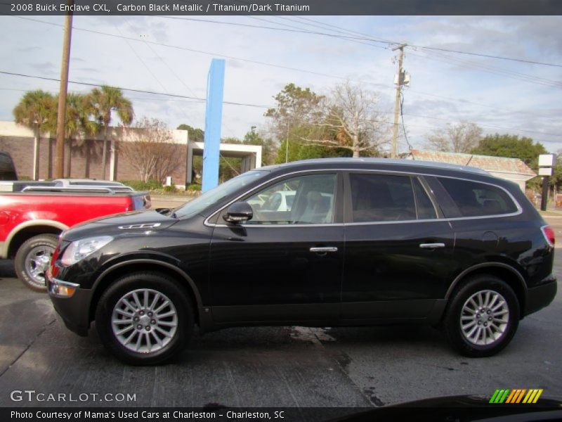 Carbon Black Metallic / Titanium/Dark Titanium 2008 Buick Enclave CXL