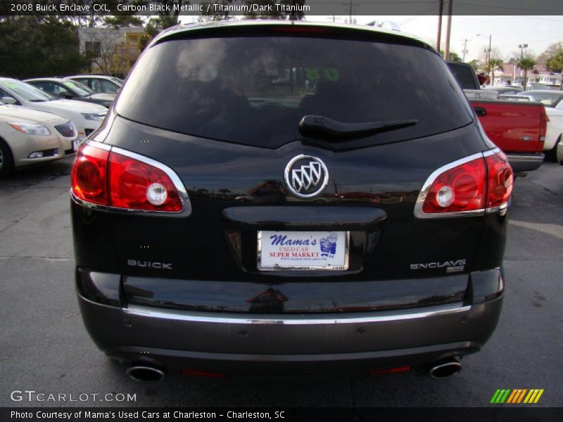 Carbon Black Metallic / Titanium/Dark Titanium 2008 Buick Enclave CXL