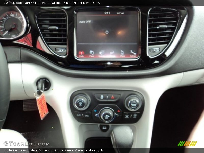 Header Orange / Black/Light Diesel Gray 2013 Dodge Dart SXT