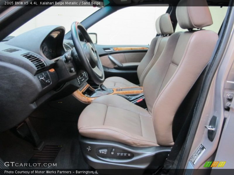 Front Seat of 2005 X5 4.4i