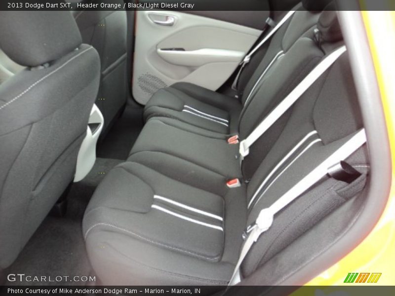 Header Orange / Black/Light Diesel Gray 2013 Dodge Dart SXT