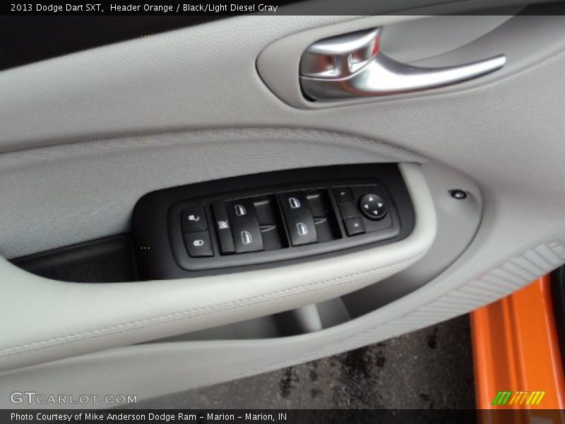 Header Orange / Black/Light Diesel Gray 2013 Dodge Dart SXT