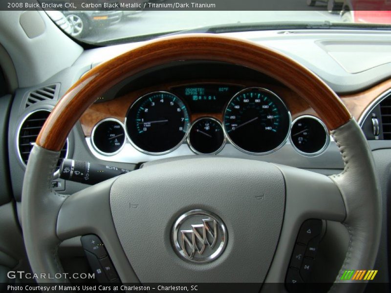 Carbon Black Metallic / Titanium/Dark Titanium 2008 Buick Enclave CXL