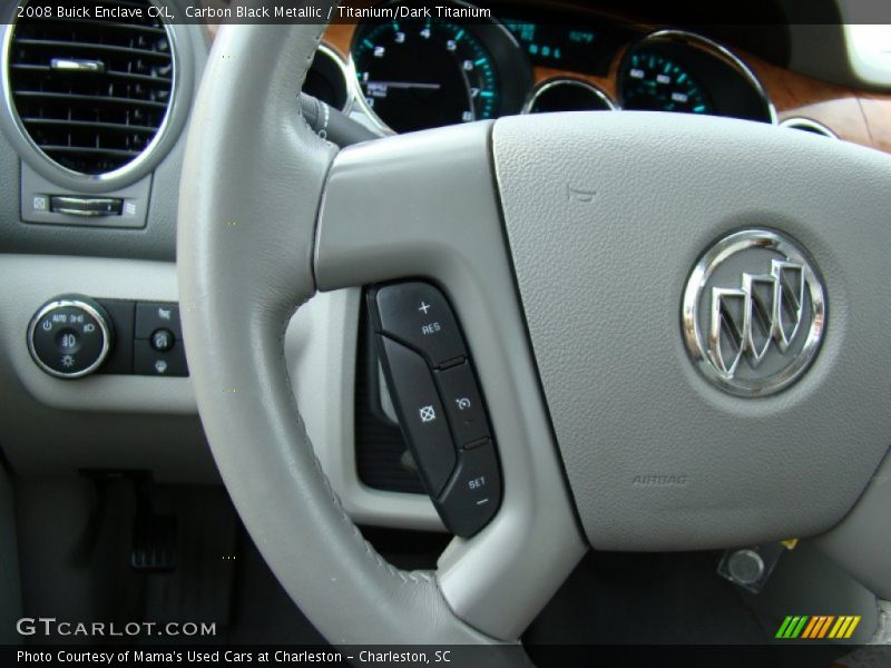 Carbon Black Metallic / Titanium/Dark Titanium 2008 Buick Enclave CXL