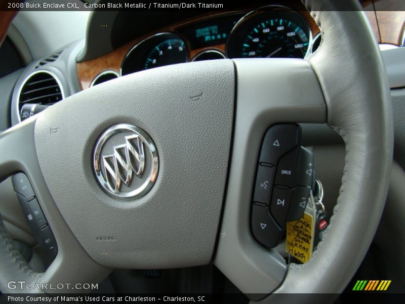 Carbon Black Metallic / Titanium/Dark Titanium 2008 Buick Enclave CXL