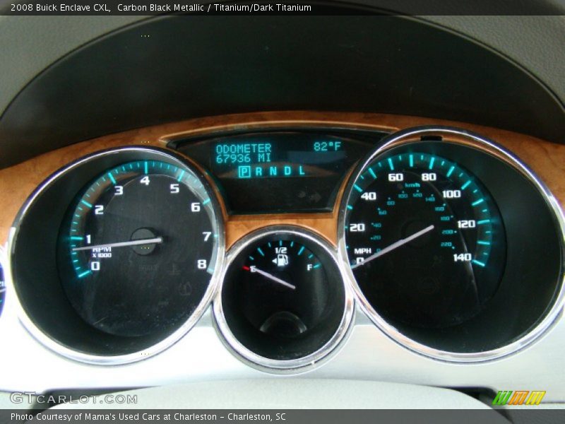Carbon Black Metallic / Titanium/Dark Titanium 2008 Buick Enclave CXL
