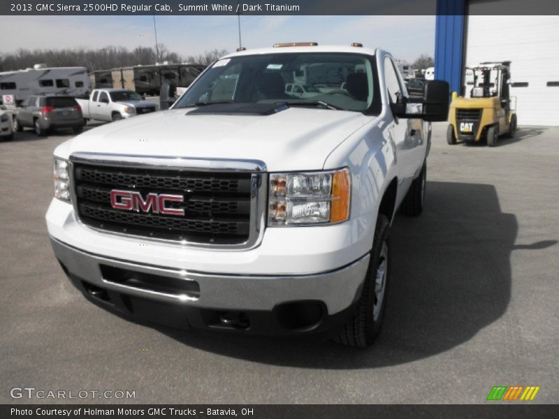 Summit White / Dark Titanium 2013 GMC Sierra 2500HD Regular Cab