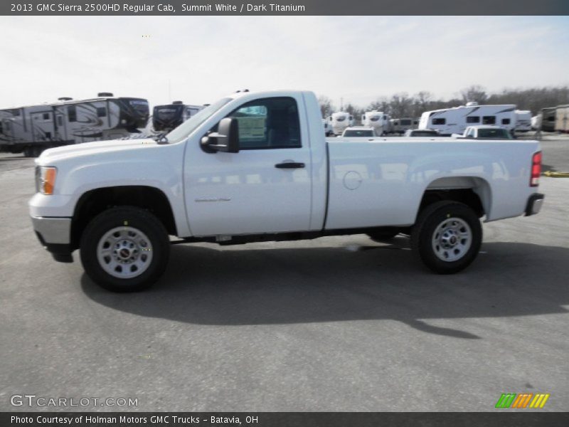 Summit White / Dark Titanium 2013 GMC Sierra 2500HD Regular Cab