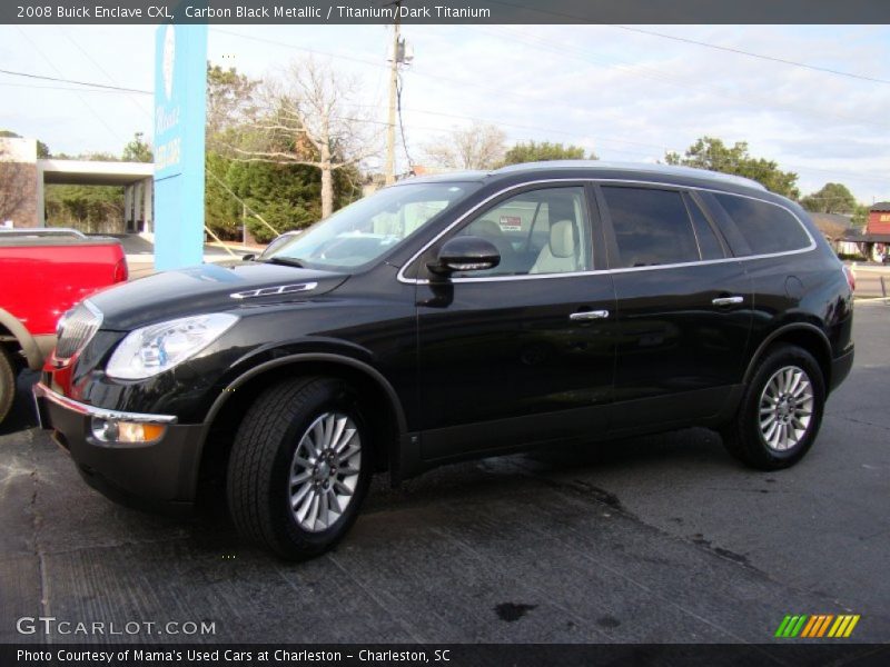 Carbon Black Metallic / Titanium/Dark Titanium 2008 Buick Enclave CXL