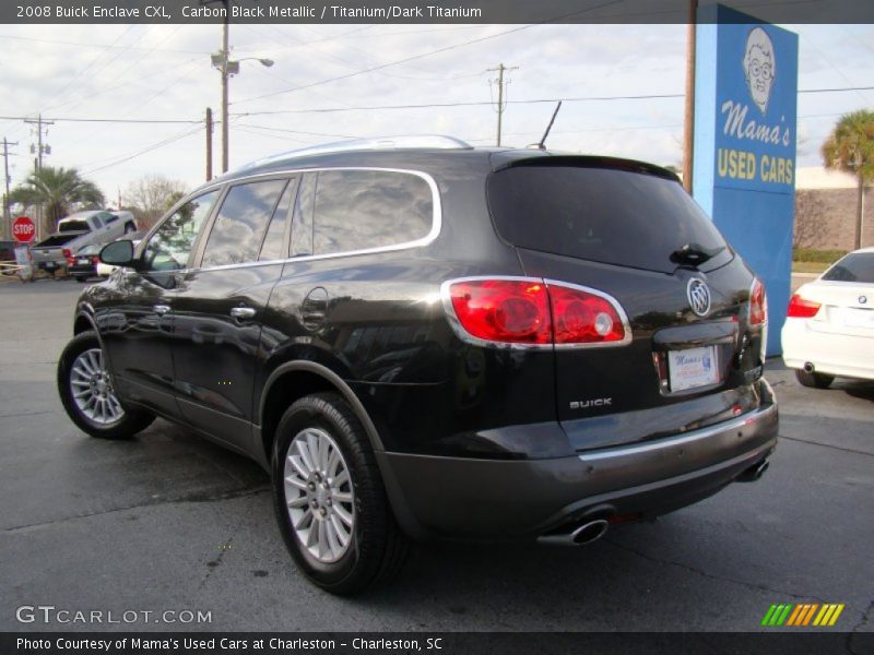 Carbon Black Metallic / Titanium/Dark Titanium 2008 Buick Enclave CXL