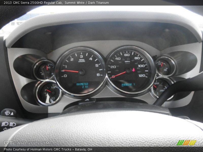 Summit White / Dark Titanium 2013 GMC Sierra 2500HD Regular Cab