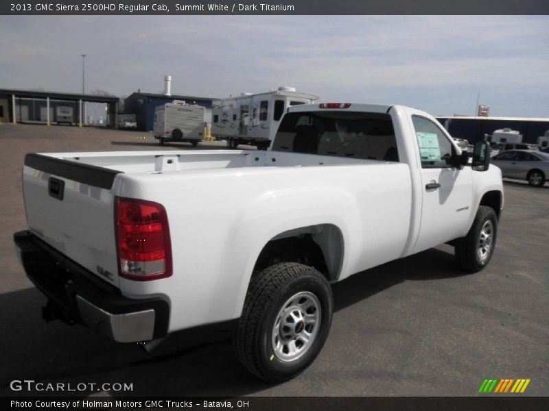 Summit White / Dark Titanium 2013 GMC Sierra 2500HD Regular Cab