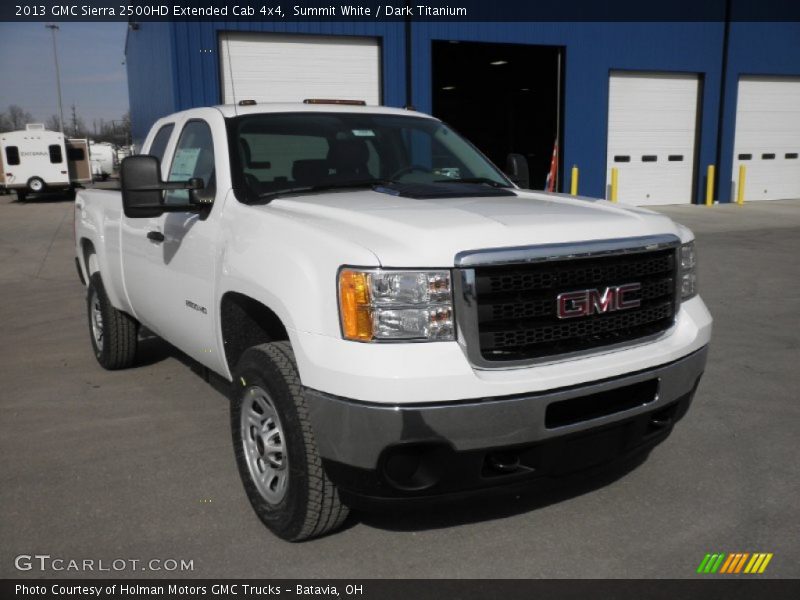 Summit White / Dark Titanium 2013 GMC Sierra 2500HD Extended Cab 4x4