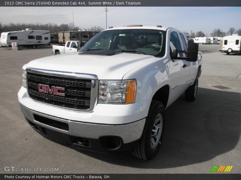 Summit White / Dark Titanium 2013 GMC Sierra 2500HD Extended Cab 4x4