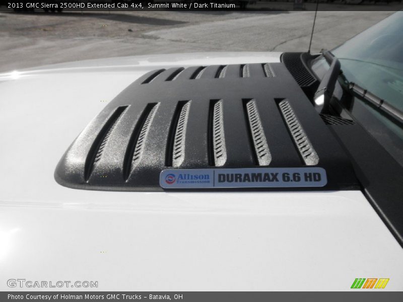 Summit White / Dark Titanium 2013 GMC Sierra 2500HD Extended Cab 4x4