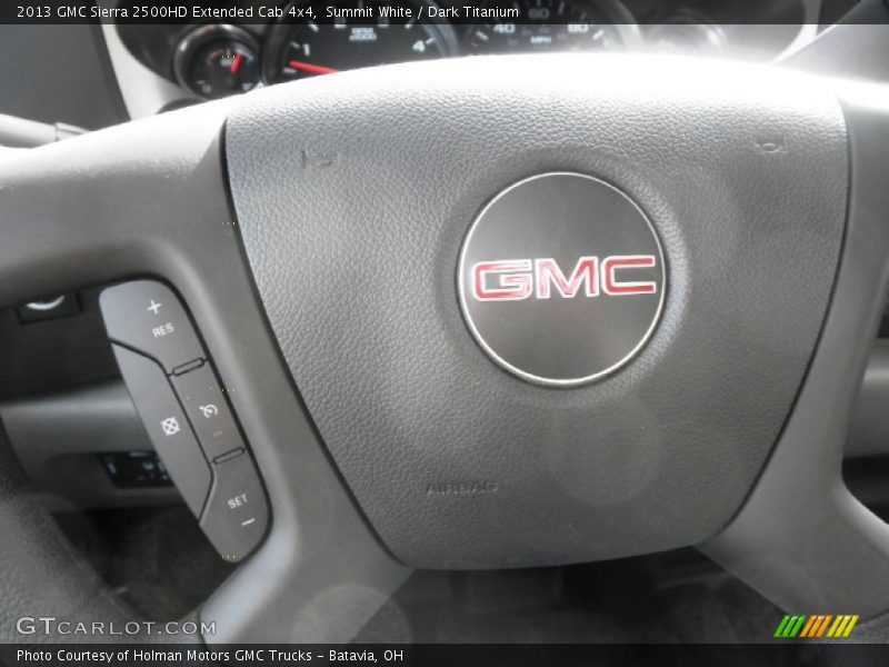 Summit White / Dark Titanium 2013 GMC Sierra 2500HD Extended Cab 4x4