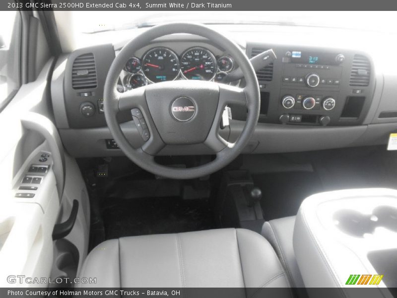 Summit White / Dark Titanium 2013 GMC Sierra 2500HD Extended Cab 4x4