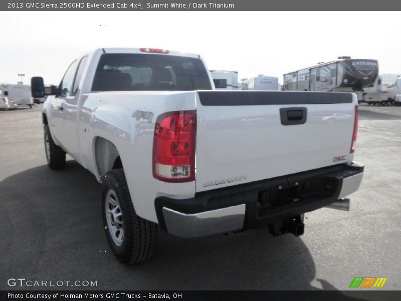 Summit White / Dark Titanium 2013 GMC Sierra 2500HD Extended Cab 4x4