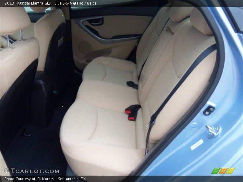 Blue Sky Metallic / Beige 2013 Hyundai Elantra GLS
