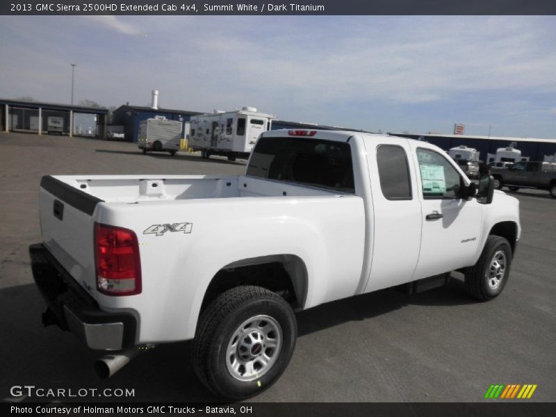 Summit White / Dark Titanium 2013 GMC Sierra 2500HD Extended Cab 4x4
