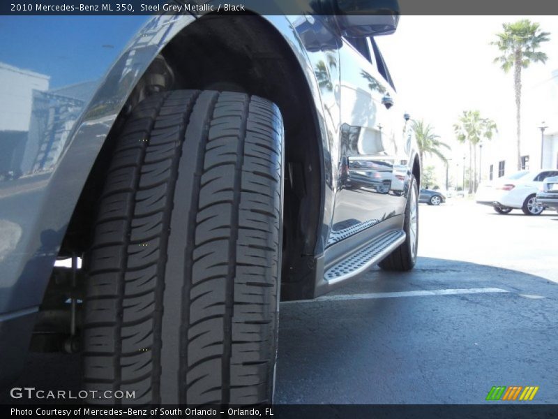 Steel Grey Metallic / Black 2010 Mercedes-Benz ML 350