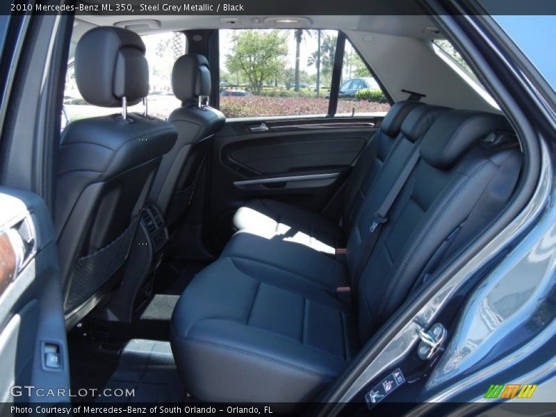 Steel Grey Metallic / Black 2010 Mercedes-Benz ML 350