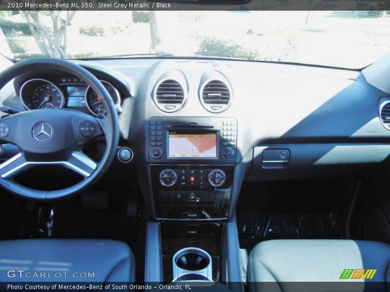 Steel Grey Metallic / Black 2010 Mercedes-Benz ML 350