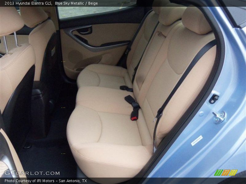 Blue Sky Metallic / Beige 2013 Hyundai Elantra GLS