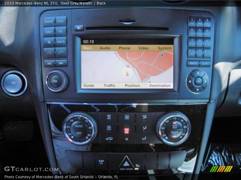 Steel Grey Metallic / Black 2010 Mercedes-Benz ML 350