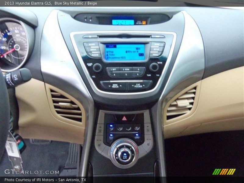 Blue Sky Metallic / Beige 2013 Hyundai Elantra GLS