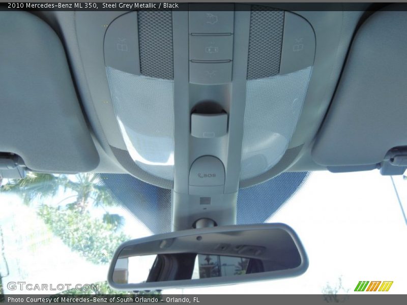Steel Grey Metallic / Black 2010 Mercedes-Benz ML 350