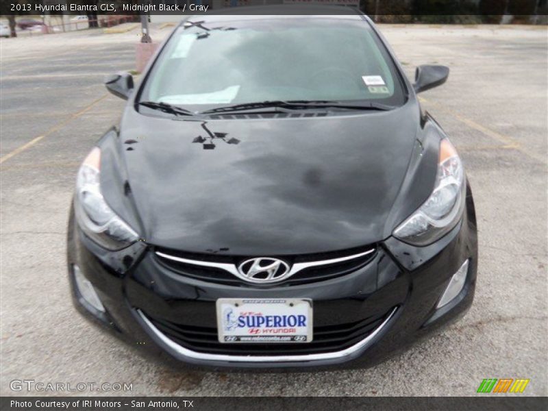 Midnight Black / Gray 2013 Hyundai Elantra GLS