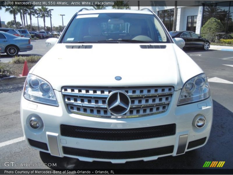Arctic White / Macadamia 2008 Mercedes-Benz ML 550 4Matic