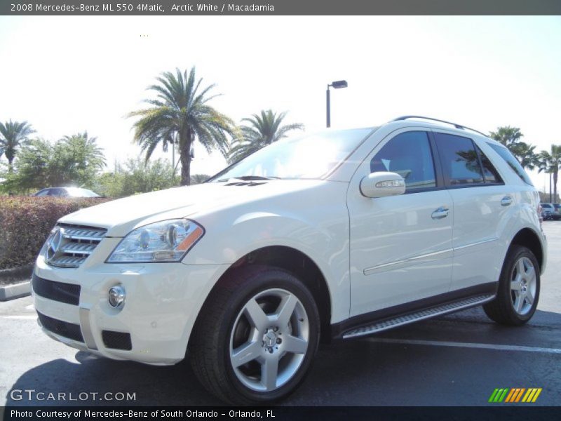 Arctic White / Macadamia 2008 Mercedes-Benz ML 550 4Matic