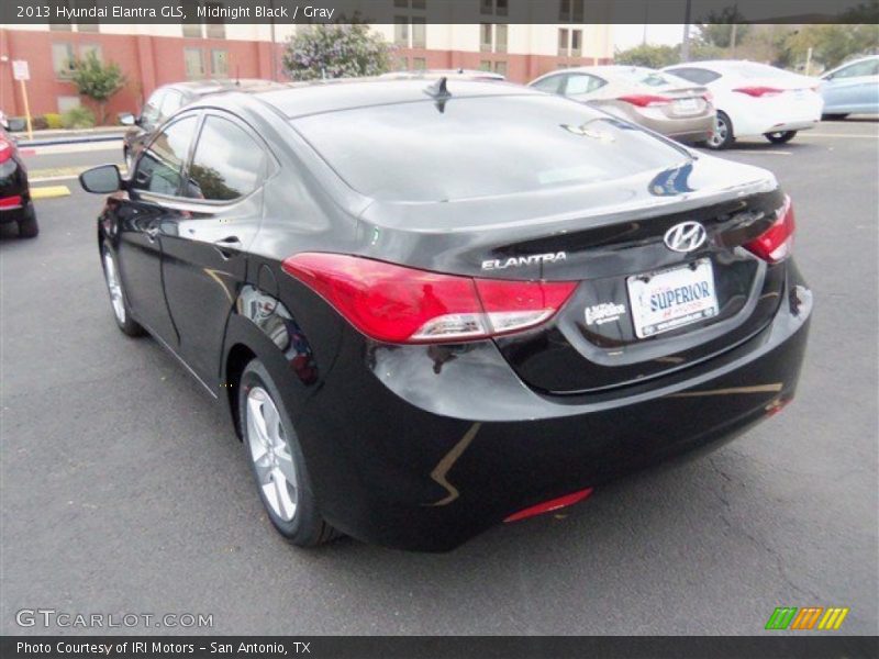 Midnight Black / Gray 2013 Hyundai Elantra GLS