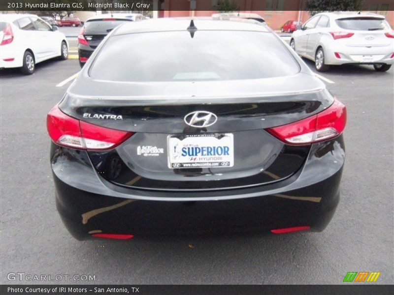 Midnight Black / Gray 2013 Hyundai Elantra GLS