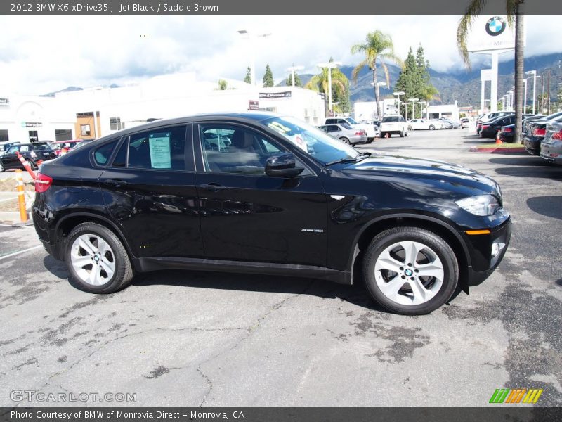 Jet Black / Saddle Brown 2012 BMW X6 xDrive35i