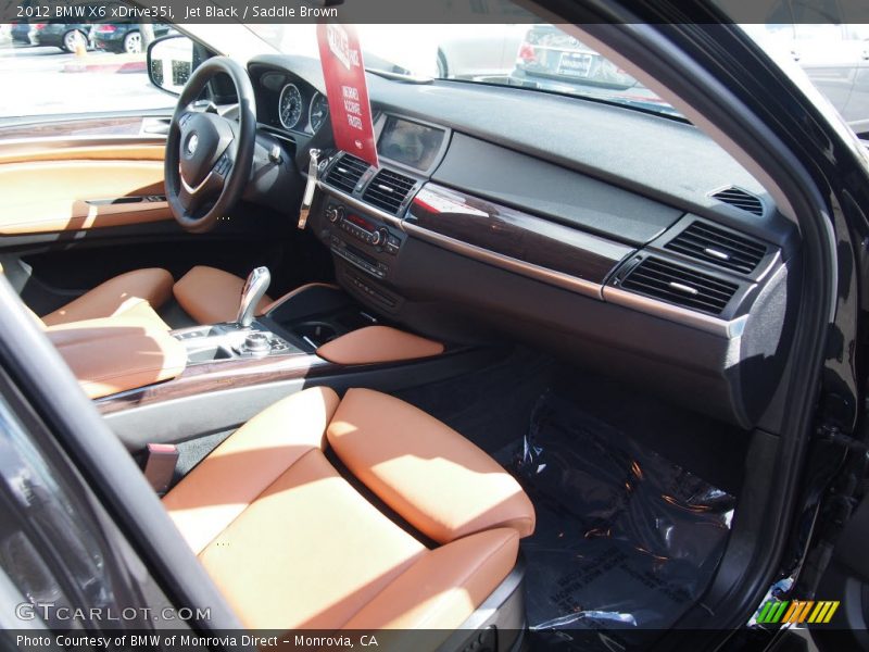 Jet Black / Saddle Brown 2012 BMW X6 xDrive35i