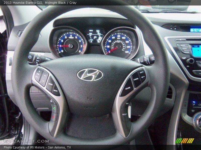 Midnight Black / Gray 2013 Hyundai Elantra GLS